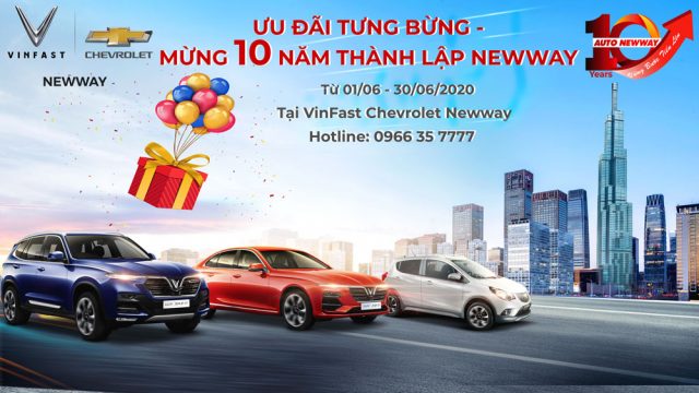 ƯU ĐÃI TƯNG BỪNG – MỪNG 10 NĂM THÀNH LẬP NEWWAY!