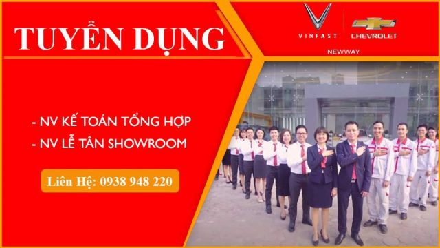 Tuyển dụng nhân viên Kế toán tổng hợp và Lễ tân Showroom