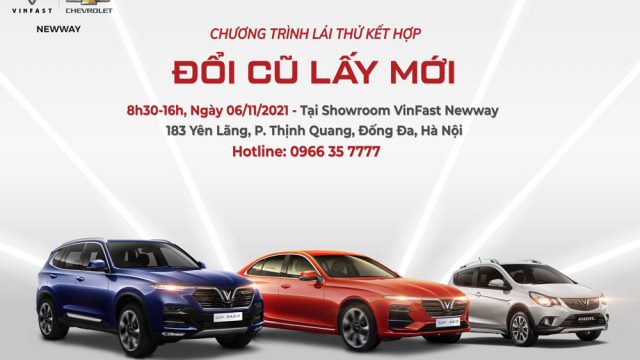 SỰ KIỆN LÁI THỬ XE VINFAST KẾT HỢP THU CŨ ĐỔI MỚI
