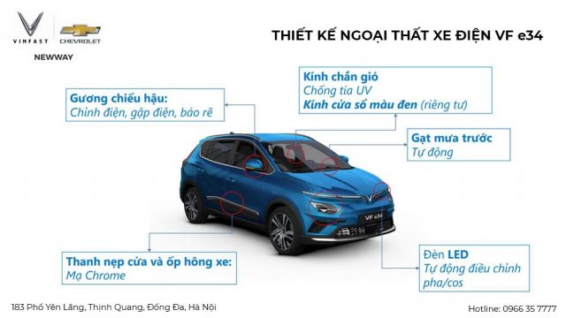 Thông số kỹ thuật Vinfast VF e34 chi tiết nhất