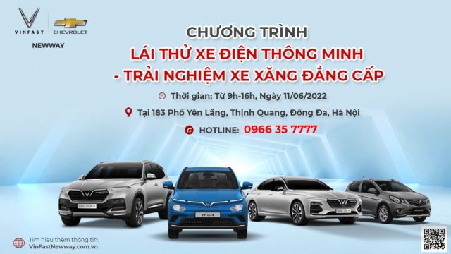 Sự kiện lái thử xe điện thông minh – Trải nghiệm xe xăng đẳng cấp