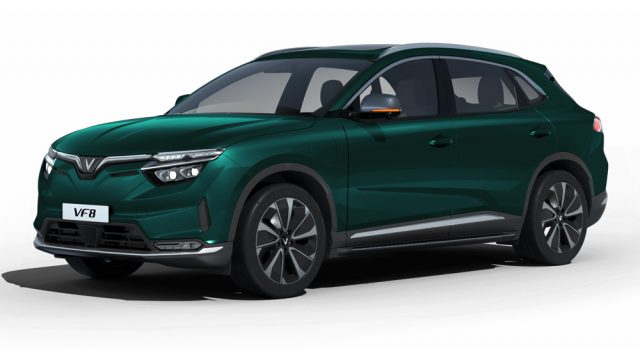 vinfast vf 8 mau xanh duong