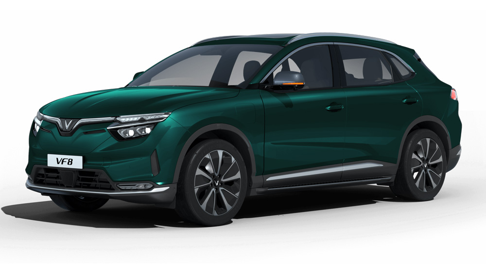 vinfast vf 8 mau xanh duong