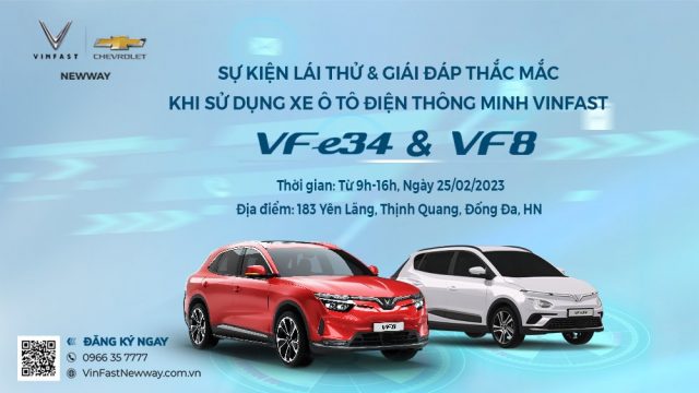SỰ KIỆN LÁI THỬ & GIẢI ĐÁP THẮC MẮC KHI SỬ DỤNG XE ĐIỆN THÔNG MINH VFe34 & VF8