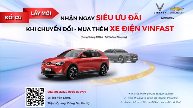Ưu đãi chuyển đổi/mua thêm xe điện VinFast